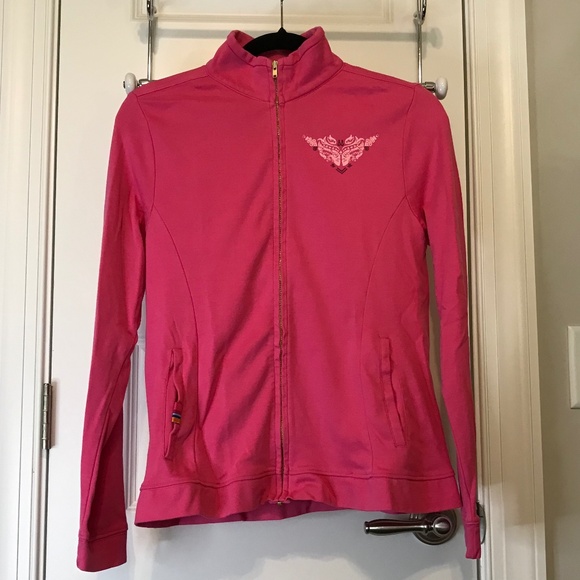 Ford “Warriors in Pink” rose pink zip up sweatshirt jacket / printed design (M) - Picture 2 of 16